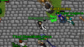 Demonic Dazer on screen
