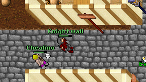 Knight wall on screen