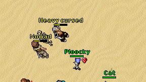 Heavy cursed on screen