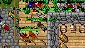 Barles the Knight on screen