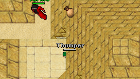 Thumper on screen