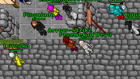 Arrow-Strike on screen