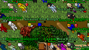 Snause the Knight on screen