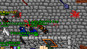 Lady Sprite Ice on screen