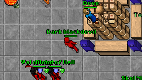 Dark blackdevil on screen