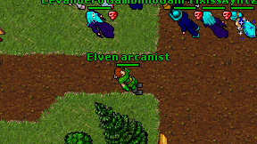 Elven arcanist on screen
