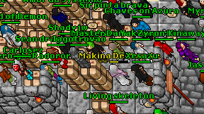 Living skeleton on screen