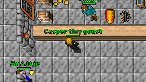 Casper tiny goust on screen
