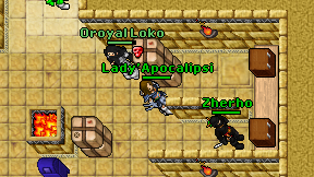 Lady'Apocalipsi on screen