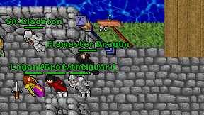 Flamester Dragon on screen