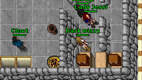 Dark wizzy on screen