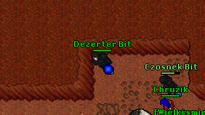 Dezerter Bit on screen