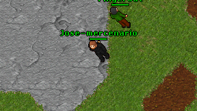 Jose-mercenario on screen