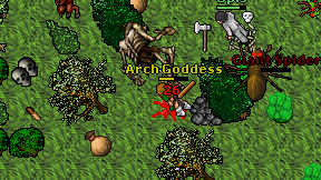 Arch Goddess on screen