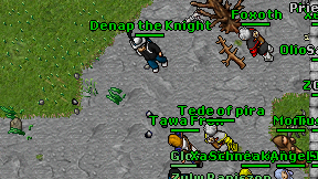 Denap the Knight on screen