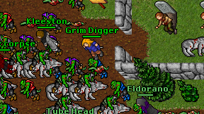 Grim Digger on screen