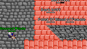 Dark triff on screen