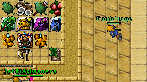 Comb Mage on screen