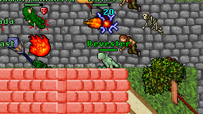 Revester on screen
