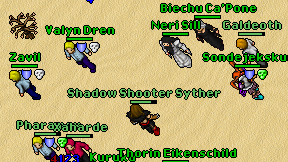 Shadow Shooter Syther on screen