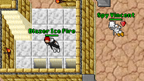 Blazer Ice Fire on screen