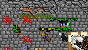 Chruba on screen