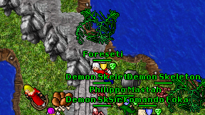 Foreseti on screen