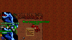 Warsong warrior on screen