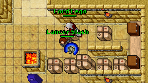 Lancer Slash on screen