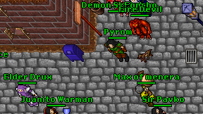 Pyrom on screen