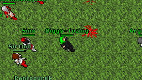 Diggy-fozing on screen