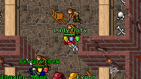 Lady flofy on screen