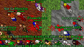Flamekace on screen