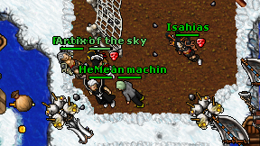 Mean machin on screen