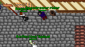 Speedrower rider on screen