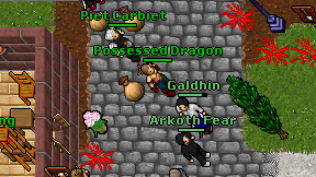 Possessed Dragon on screen