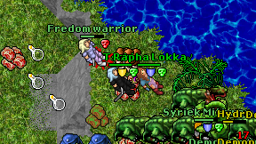 Fredom warrior on screen