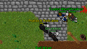 Malach Volcano on screen