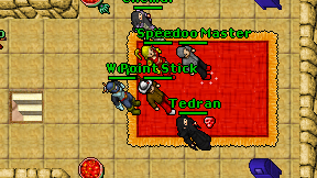 Point Stick on screen