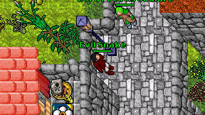 Evil Snake on screen