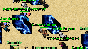 Caser Glider on screen
