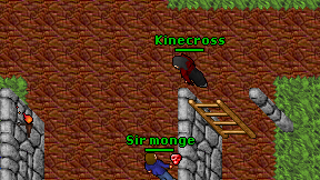 Kinecross on screen