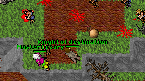 Knight of destination on screen