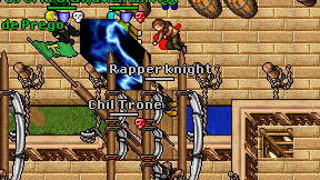 Rapper knight on screen