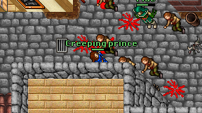 Creeping prince on screen