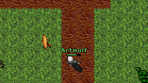 Artwolf on screen