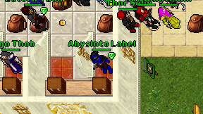 Abysinto Label on screen