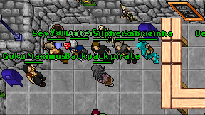 Backpack pirate on screen