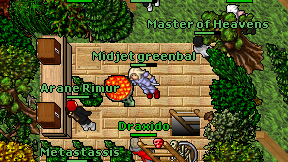 Midjet greenbal on screen