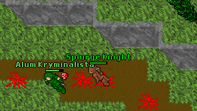 Splurge Knight on screen